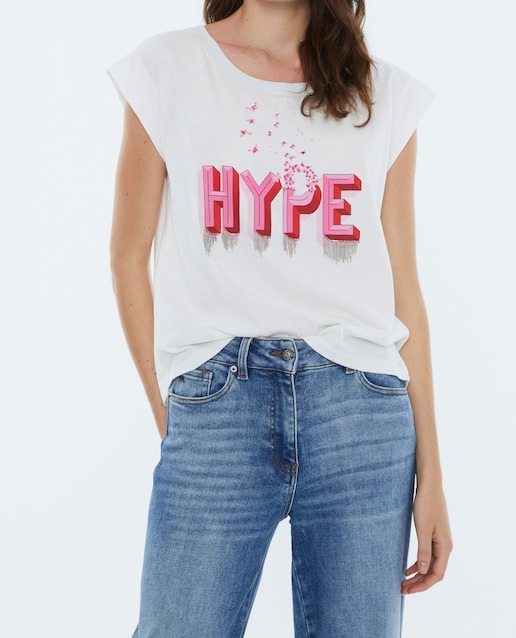 Imagen 0 de Camiseta de mujer, escote redondo, manga corta.