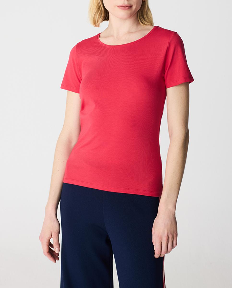 Imagen 0 de Camiseta de mujer básica cuello redondo manga corta