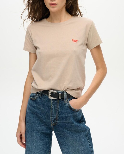 Imagen 0 de Camiseta de mujer ajustada con logotipo Essential