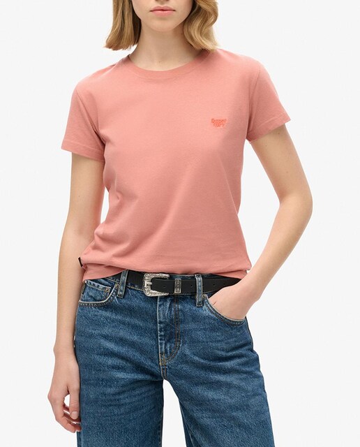 Imagen 0 de Camiseta de mujer ajustada con logotipo Essential