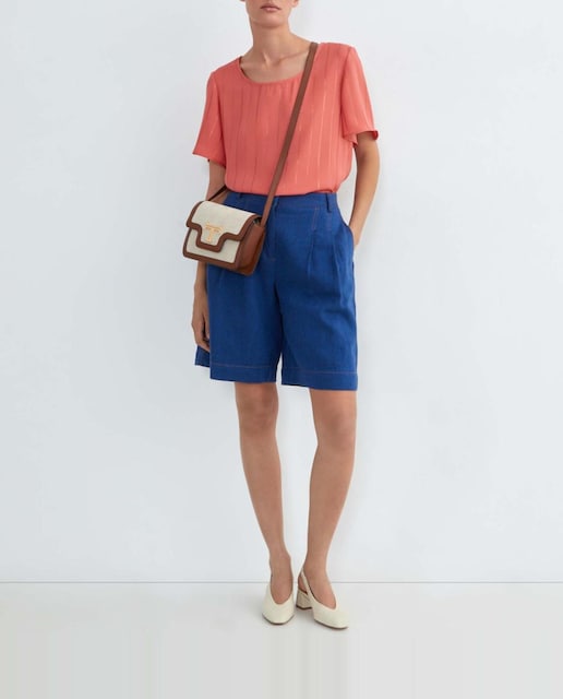 Imagen 0 de Blusa de mujer rayas manga corta