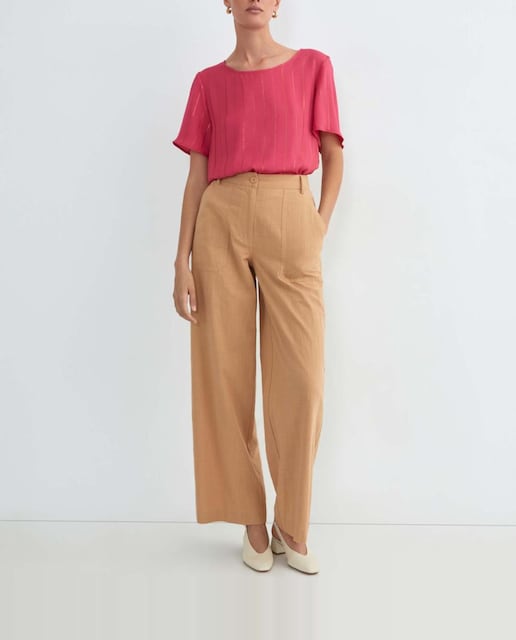 Imagen 0 de Blusa de mujer rayas manga corta