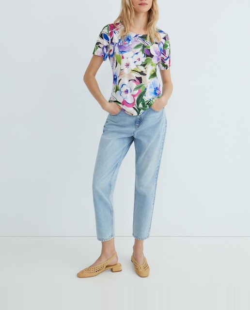 Imagen 0 de Camiseta de mujer estampada manga corta