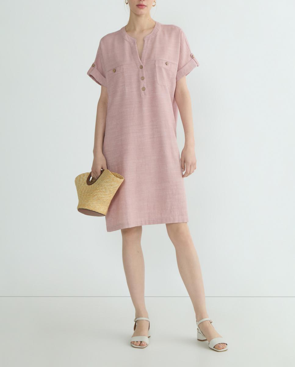 Imagen 0 de Vestido de mujer liso manga corta