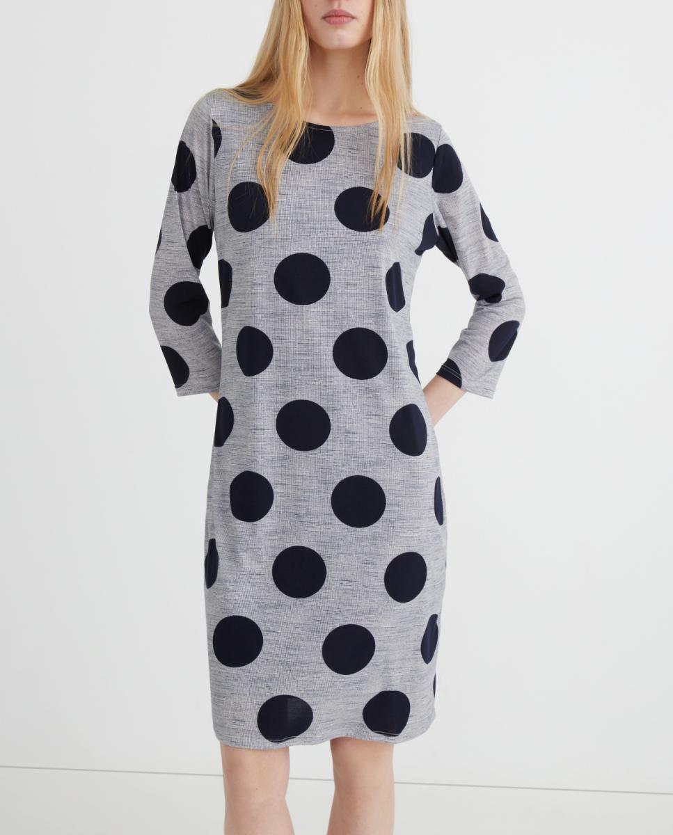Imagen 0 de Vestido estampado manga 3/4