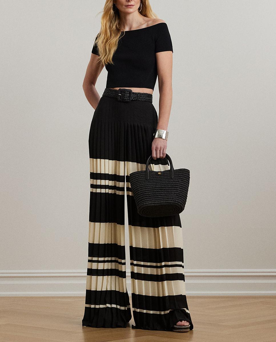 Imagen 0 de Top de mujer crop con cuello barco
