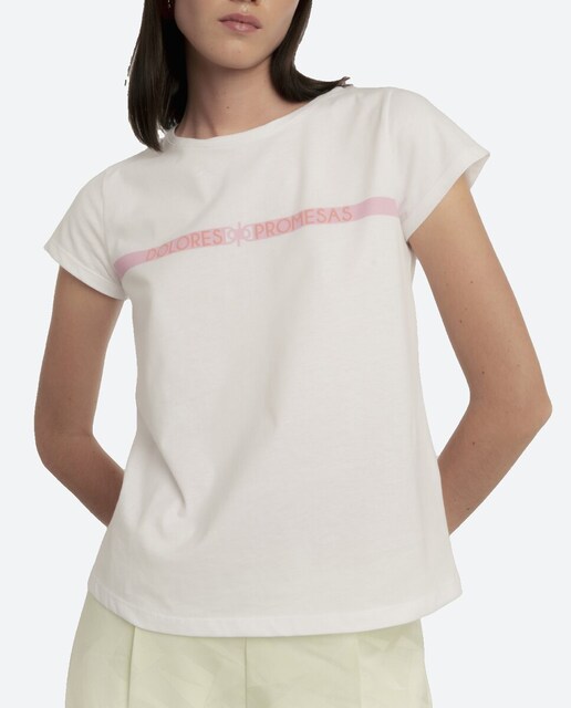 Imagen 0 de Camiseta de mujer dolores logo rosa