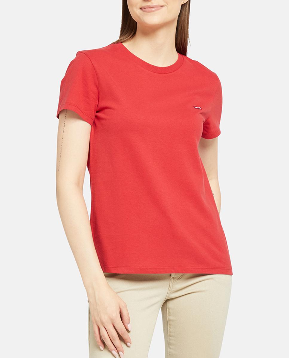 Imagen 0 de Camiseta de mujer de manga corta cuello redondo