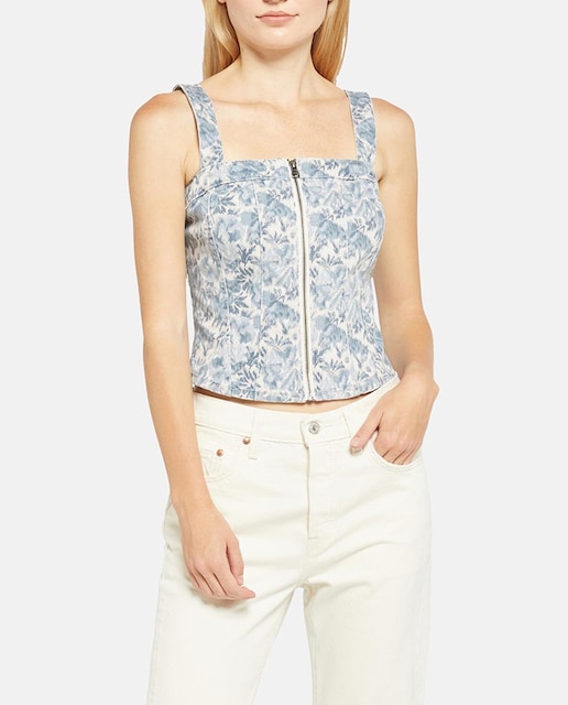 Imagen 0 de Bustier vaquero de tirantes