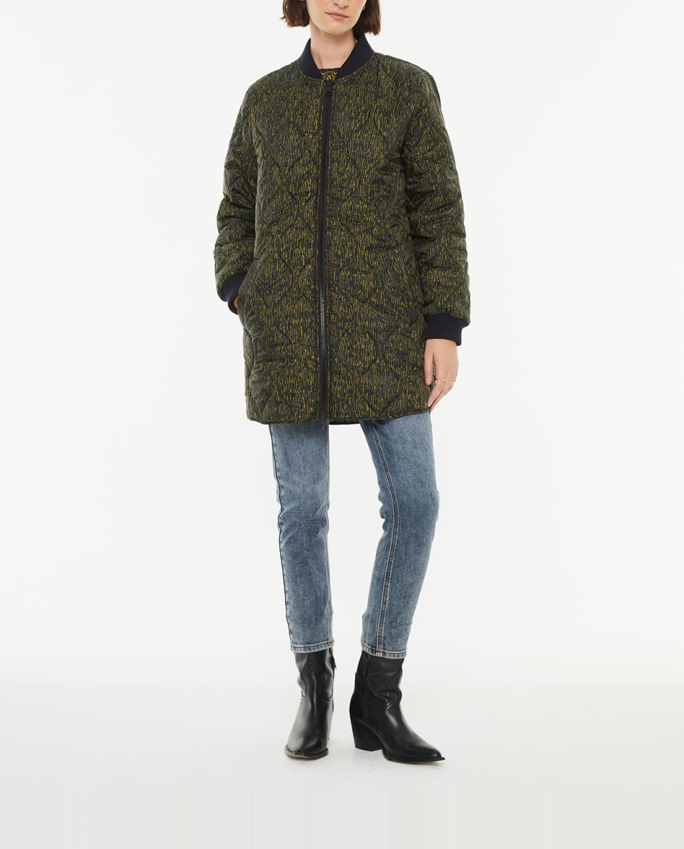 Imagen 0 de Anorak de mujer midi acolchado estampado