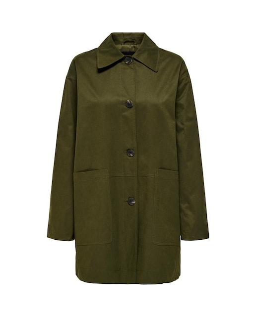 Imagen 0 de Abrigo de mujer largo con cierre de botones