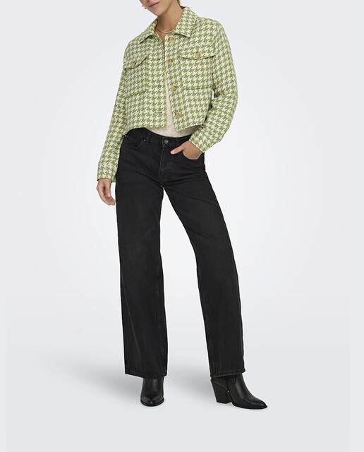 Imagen 0 de Chaqueta corta de mujer estampada con botones