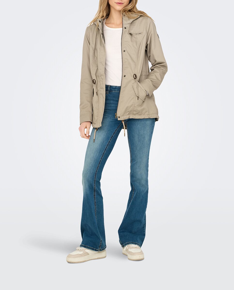 Imagen 0 de Parka de mujer ajustable con capucha
