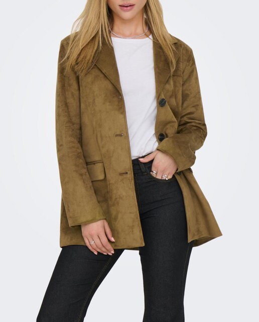 Imagen 0 de Abrigo Blazer dee mujer de ante sintético