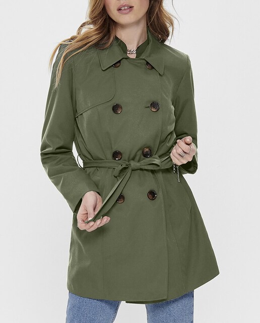 Imagen 0 de Gabardina de mujer con doble abotonadura y cinturón