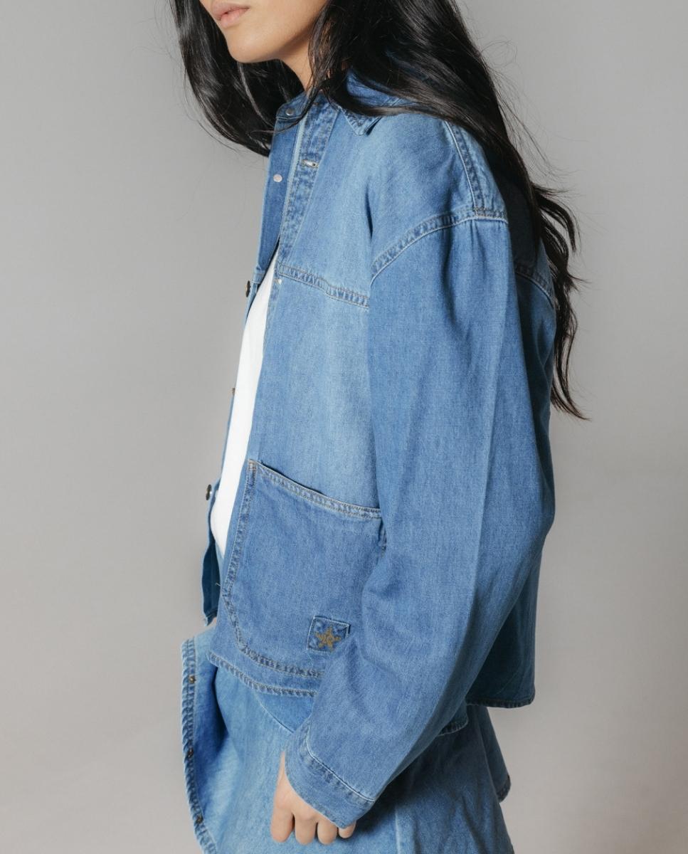 Imagen 0 de Sobrecamisa denim mujer
