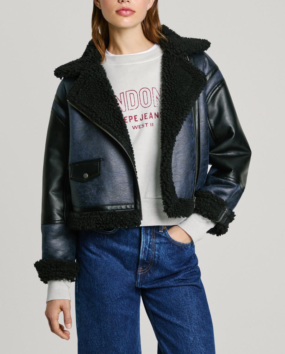 Imagen 0 de Chaqueta de mujer doble cara piel de oveja