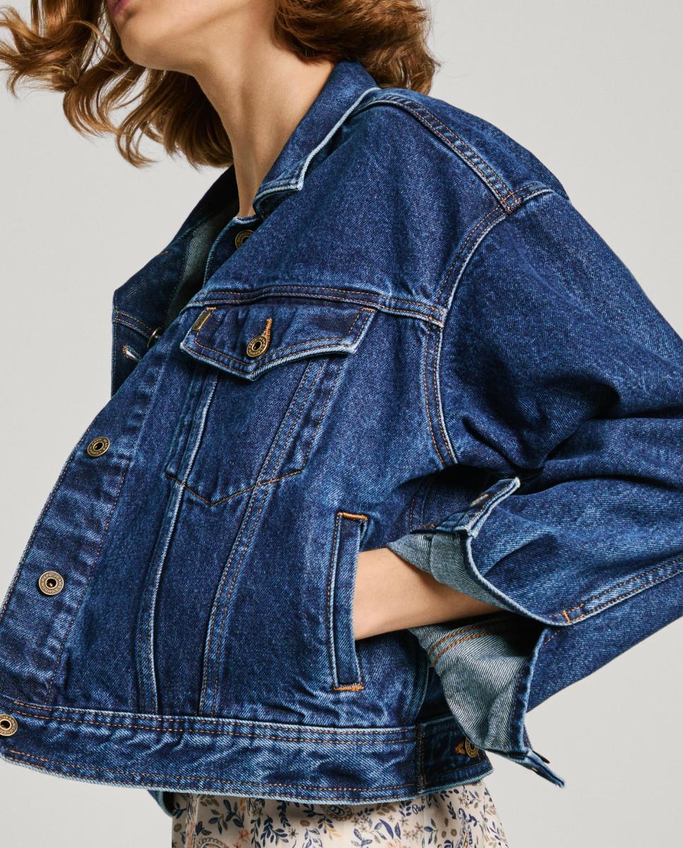 Imagen 0 de Chaqueta de mujer vaquera holgada