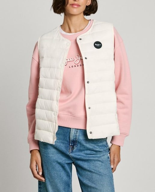 Imagen 0 de Chaleco plomífero de mujer acolchado logo