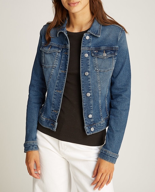 Imagen 0 de Cazadora vaquera de mujer skinny fit