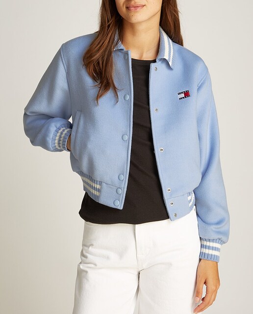 Imagen 0 de Cazadora bomber de mujer estilo varsity