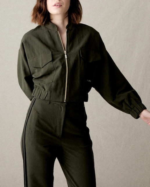 Imagen 0 de Bomber algodón costura vista