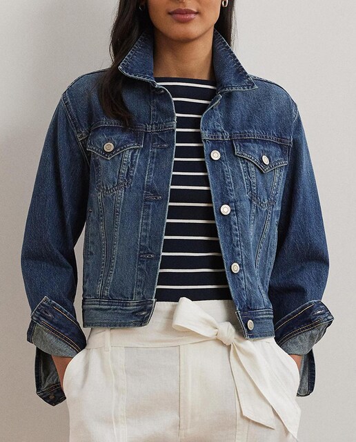 Imagen 0 de Cazadora vaquera de mujer de algodón