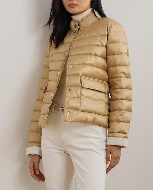 Imagen 0 de Plumífero de mujer corto de cuello alto