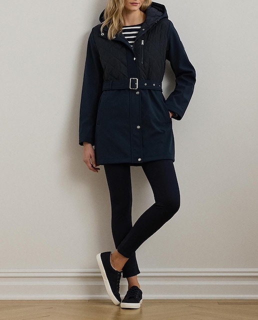 Imagen 0 de Parka de mujer con capucha y cinturón