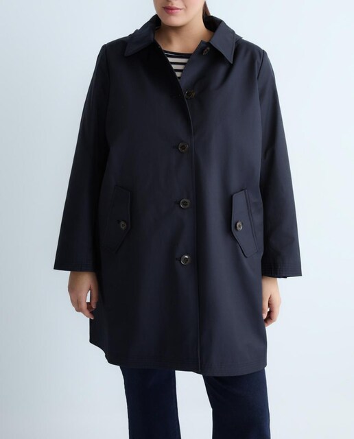 Imagen 0 de Abrigo de mujer talla grande con botones