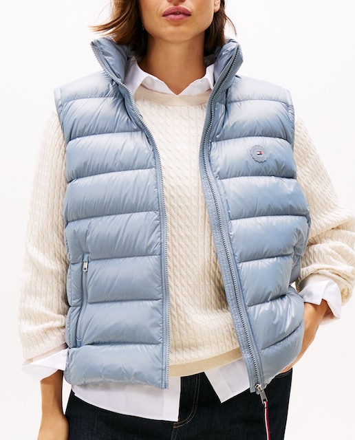 Imagen 0 de Chaleco acolchado de mujer con cuello alto y cierre de cremallera