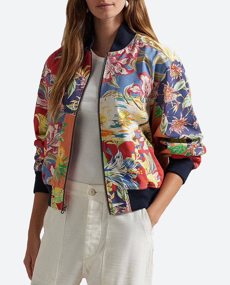 Imagen 0 de Cazadora de mujer estilo bomber de algodón