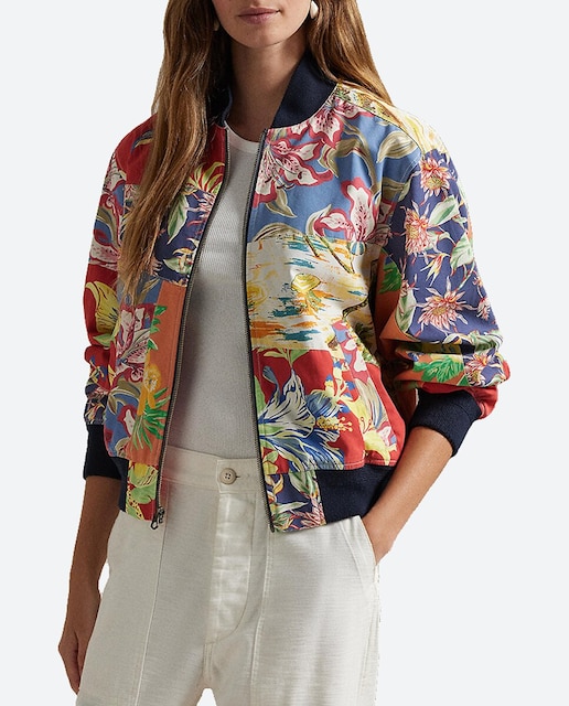 Imagen 0 de Cazadora de mujer estilo bomber de algodón