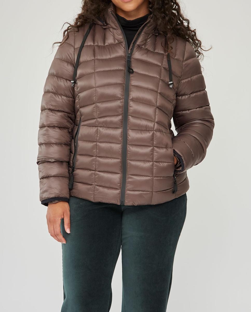 Imagen 0 de Parka acolchada con cremalleras en contraste