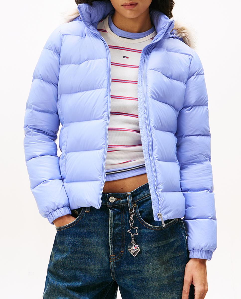 Imagen 0 de Plumífero de mujer slim fit con capucha