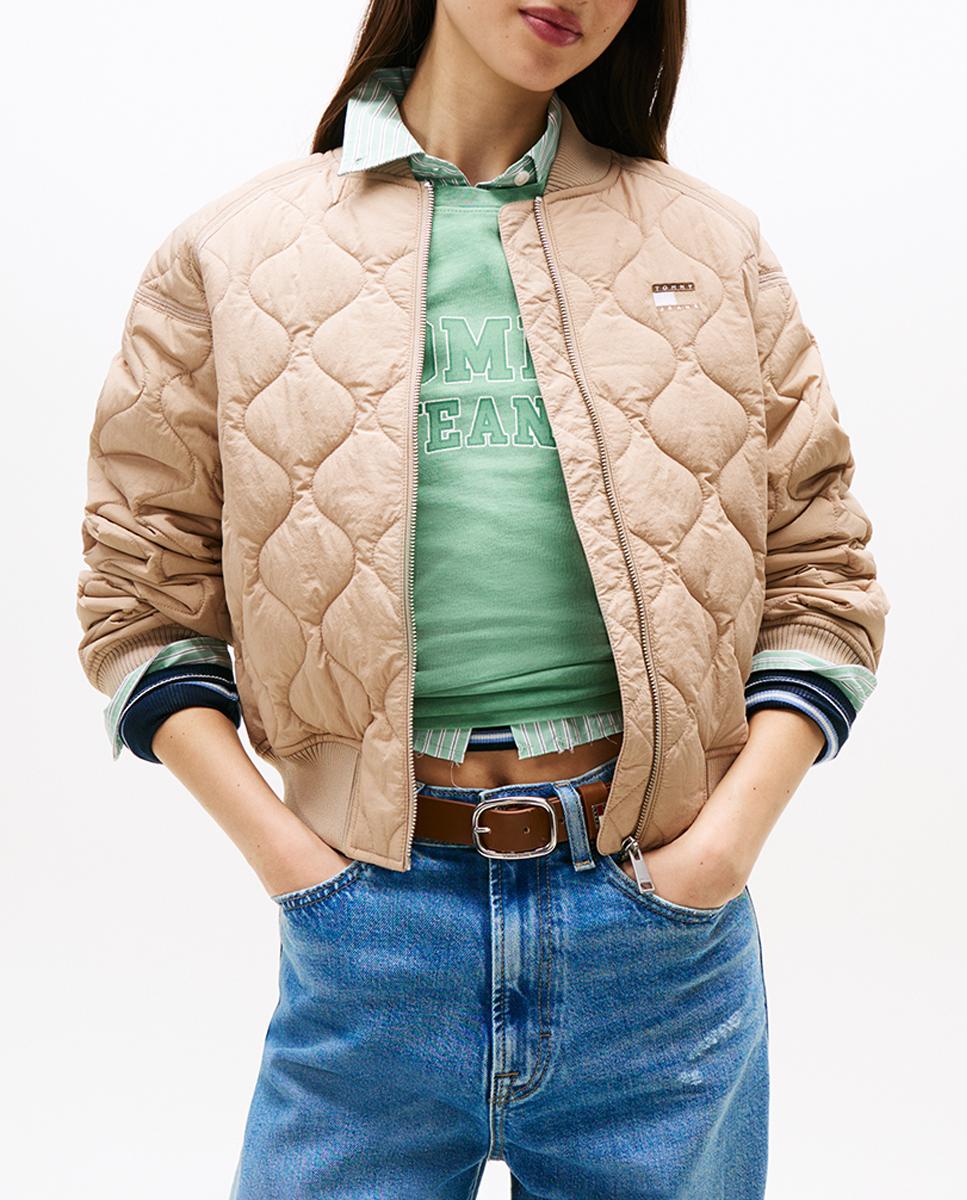 Imagen 0 de Chaqueta acolchada de mujer con logo a tono