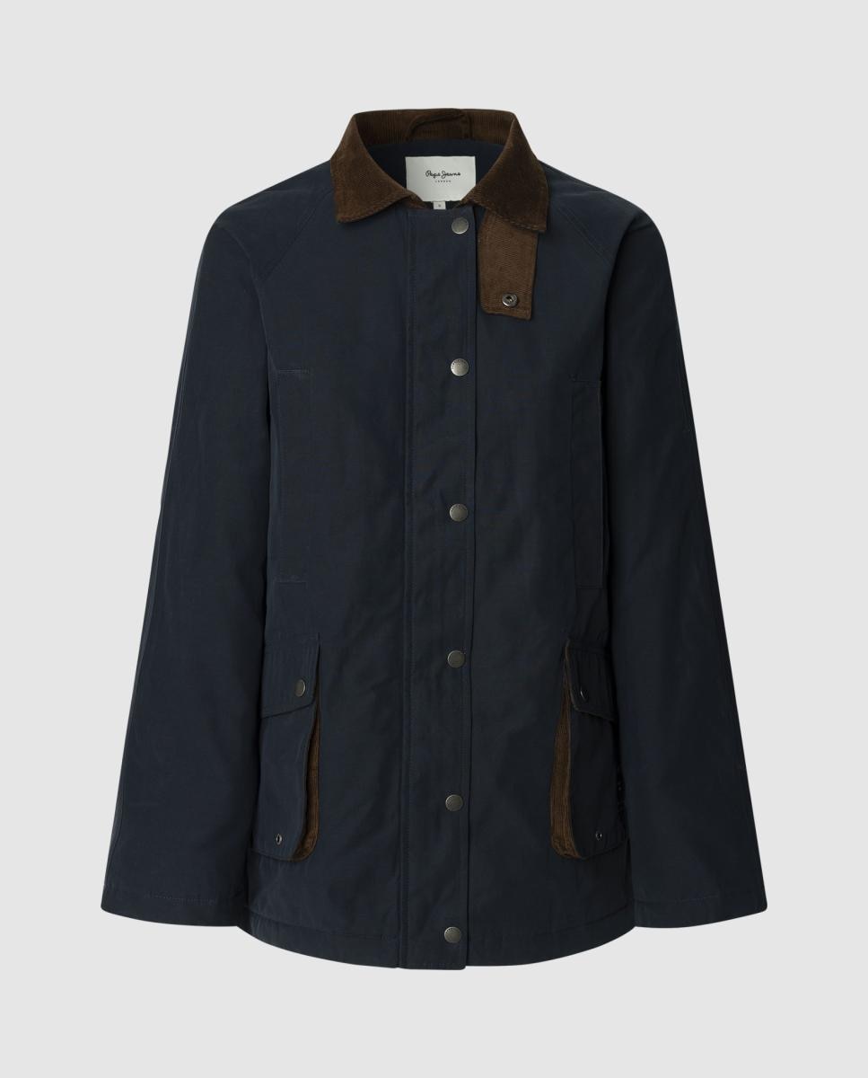 Imagen 0 de Chaqueta de mujer impermeable con cuello camisero