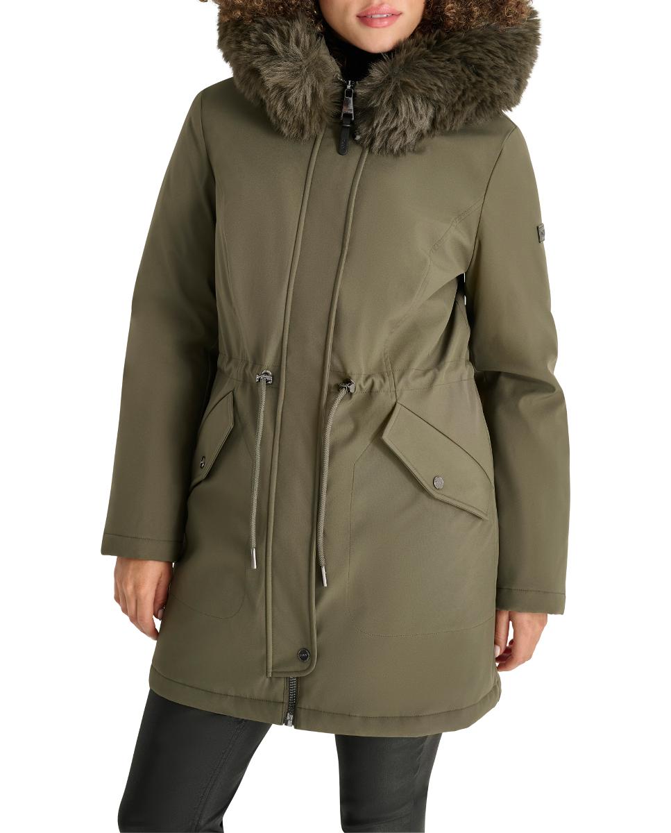 Imagen 0 de Abrigo de mujer parka con cremallera