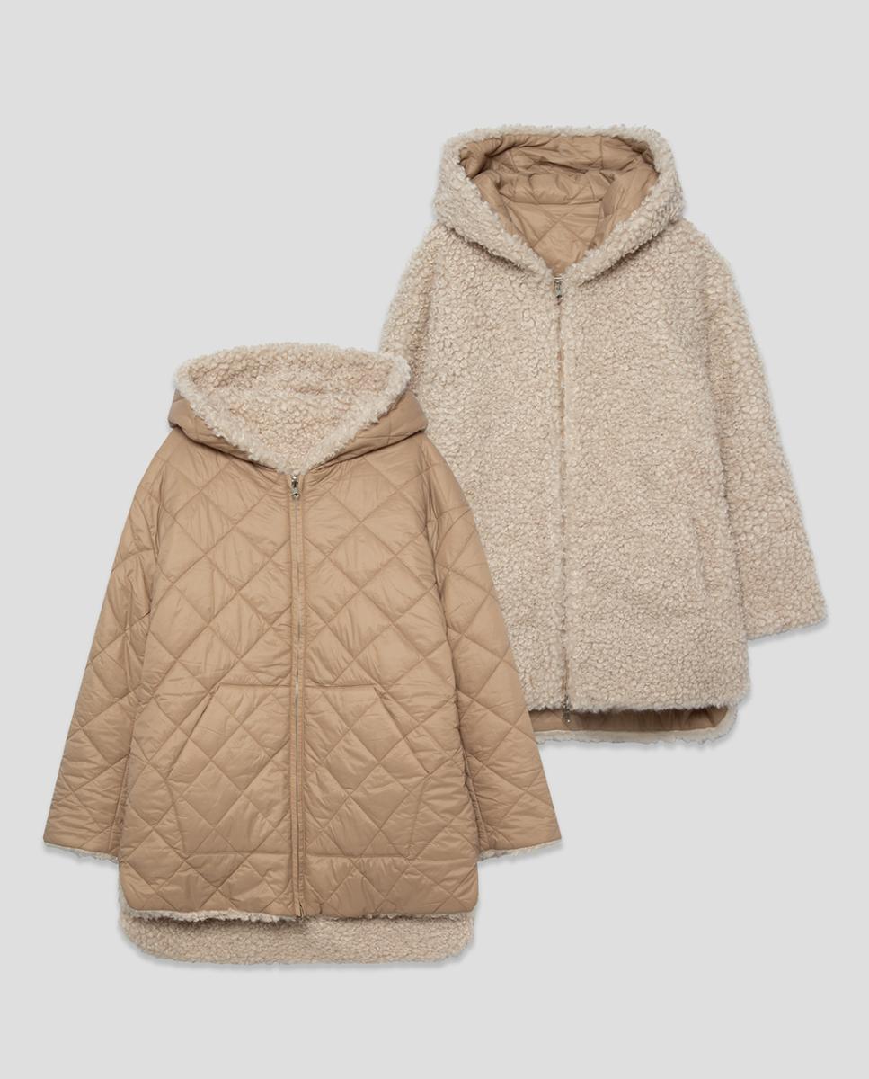 Imagen 0 de Chaquetón de mujer acolchado reversible