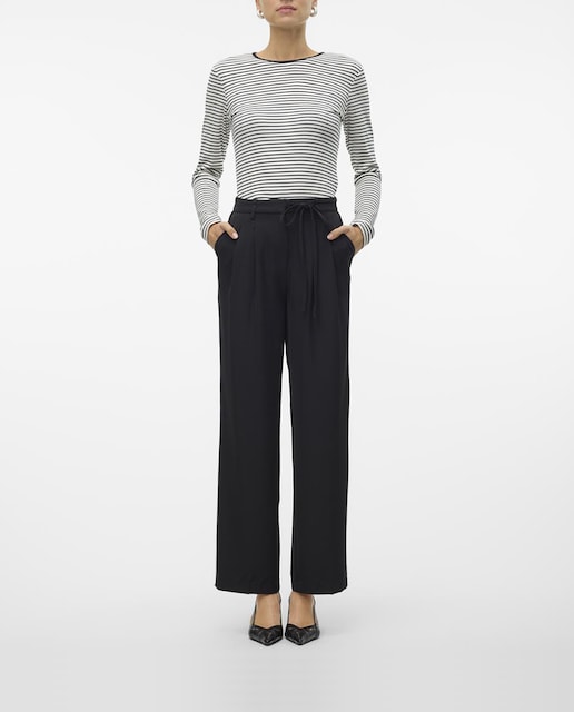 Imagen 0 de Pantalón de vestir de mujer con detalle de lazo