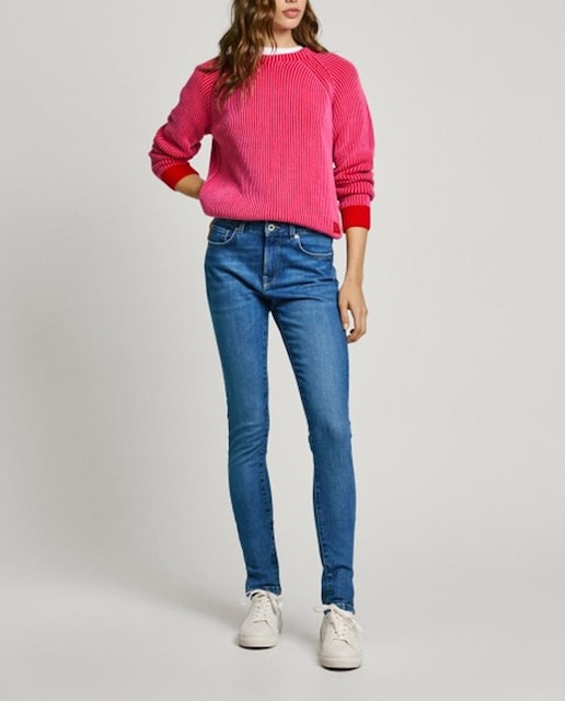 Imagen 0 de Pantalón de mujer vaquero elástico de cintura media