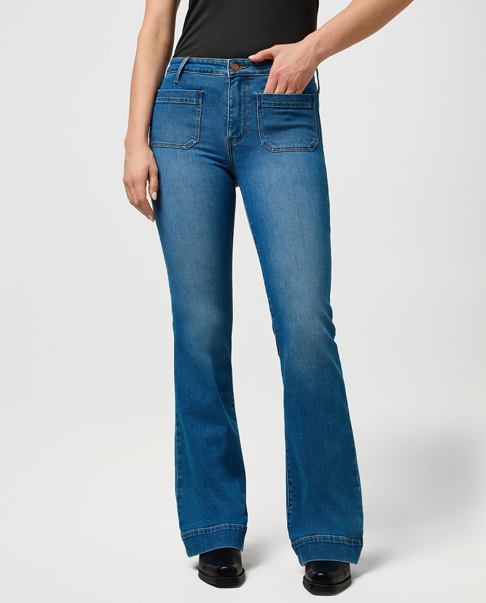 Imagen 0 de Pantalón largo de mujer Flare