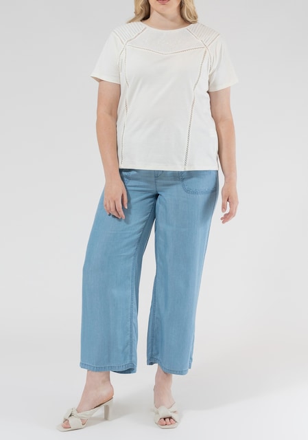 Imagen 0 de Pantalón de mujer fluido con bordados en bolsillos