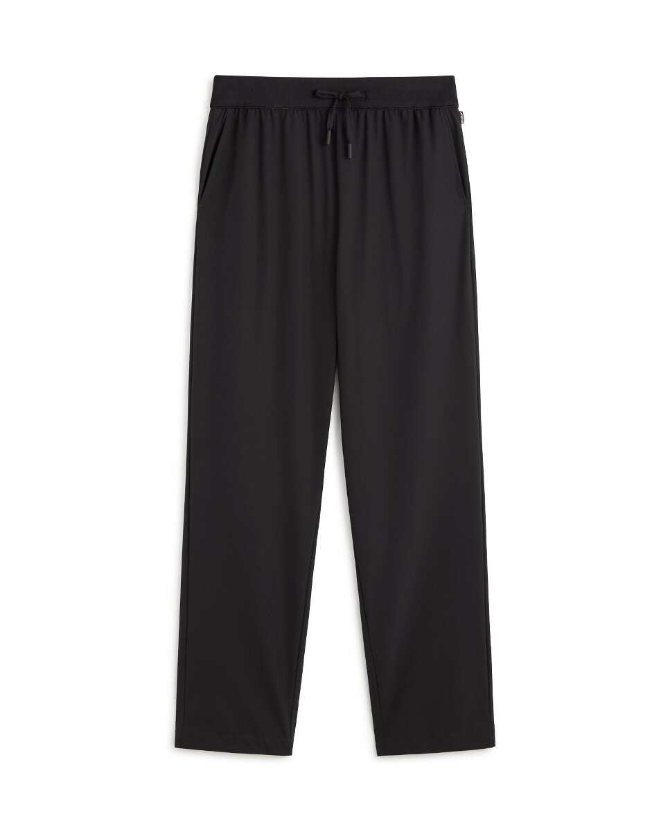 Imagen 0 de Pantalones de cintura ajustable con cordones y bolsillos de ojal en la parte de atrás