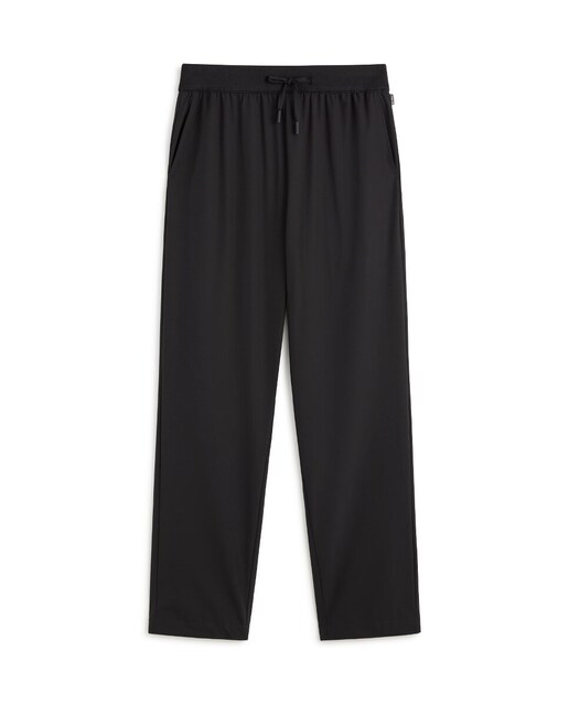 Imagen 0 de Pantalones de cintura ajustable con cordones y bolsillos de ojal en la parte de atrás