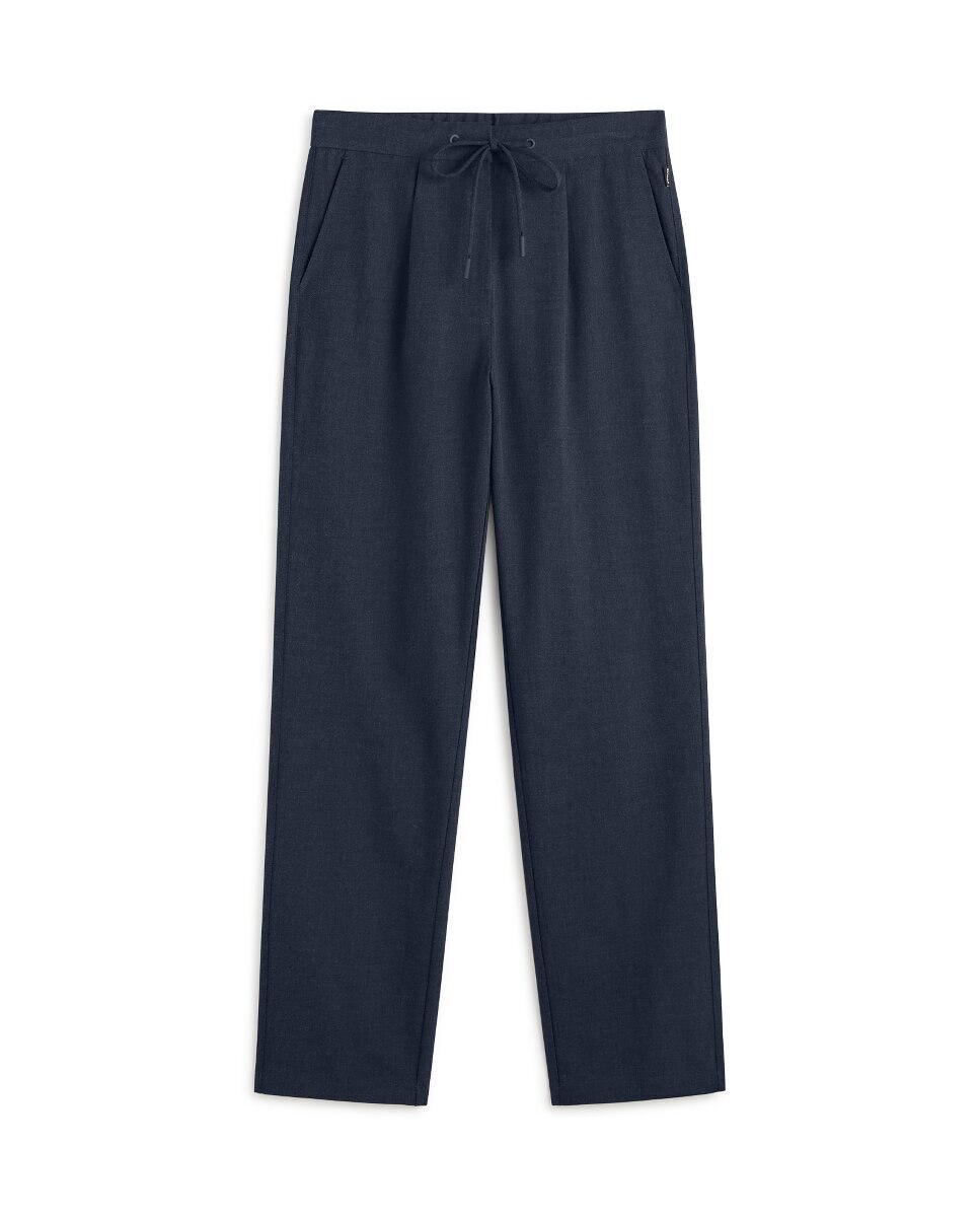 Imagen 0 de Pantalones con cintura ajustable con cordón y bolsillo parche en la parte de atrás.