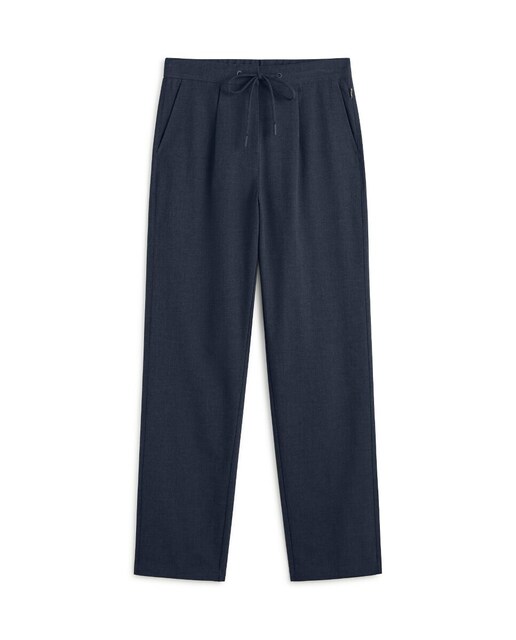 Imagen 0 de Pantalones con cintura ajustable con cordón y bolsillo parche en la parte de atrás.