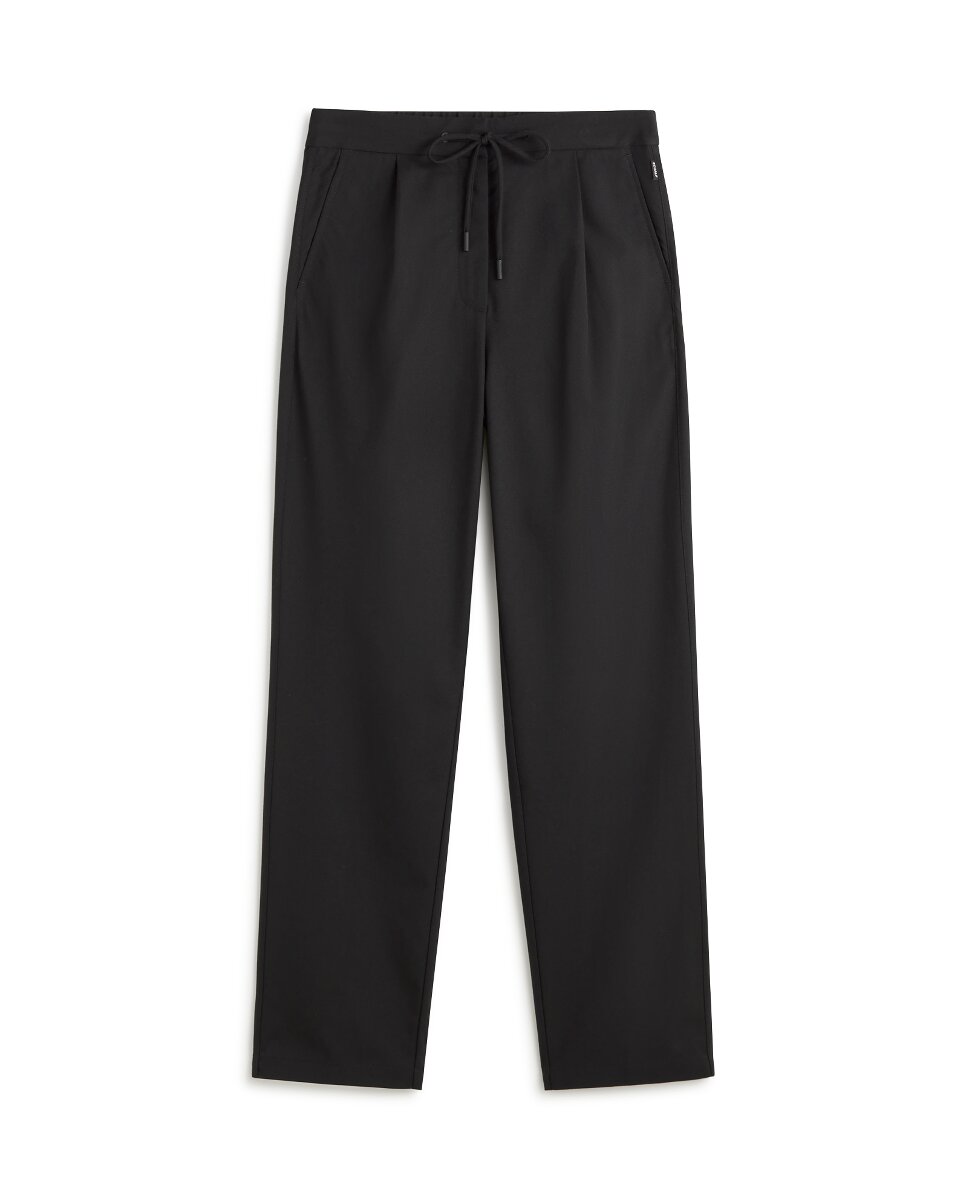 Imagen 0 de Pantalones con cintura ajustable con cordón y bolsillo parche en la parte de atrás.
