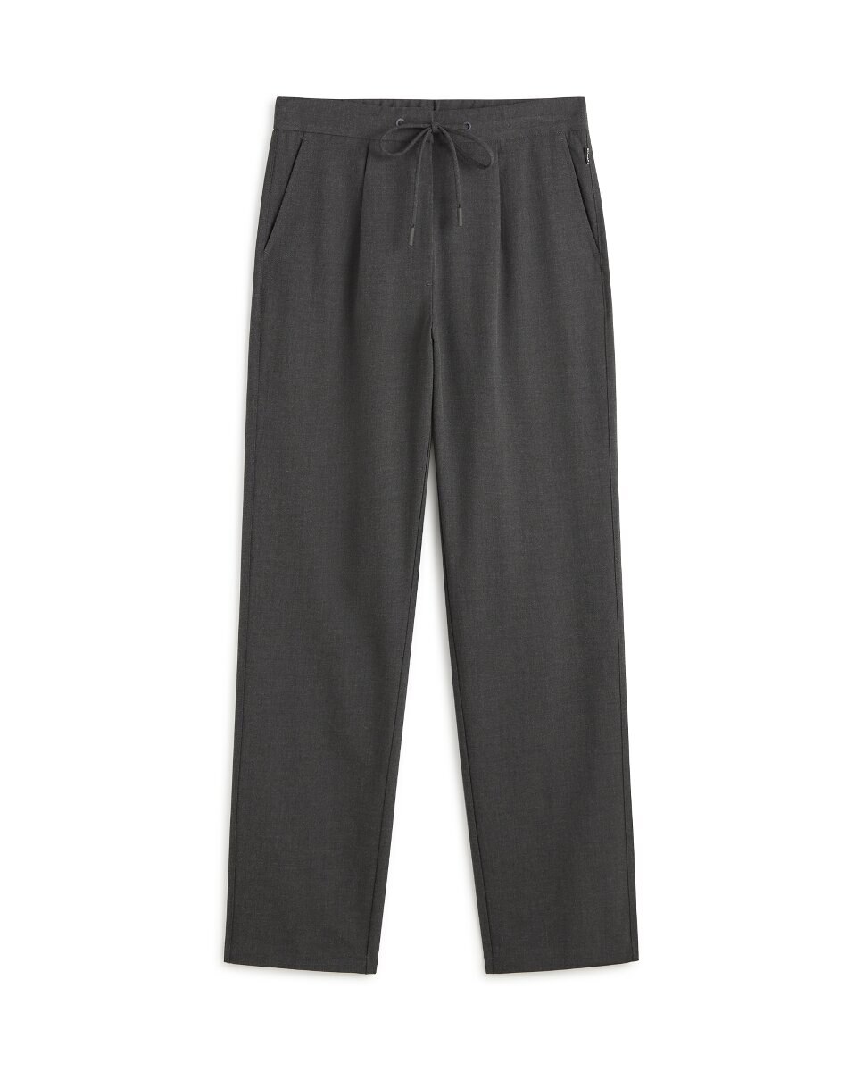 Imagen 0 de Pantalones con cintura ajustable con cordón y bolsillo parche en la parte de atrás.