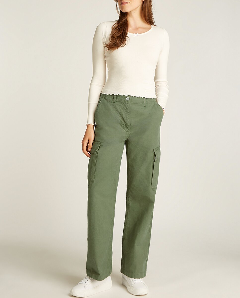 Imagen 0 de Pantalón cargo de mujer relaxed fit
